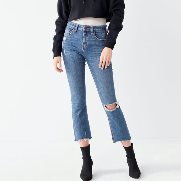 BDG Kick Flare High Rise Cropped Urban Outfitters - Picture 7 of 8